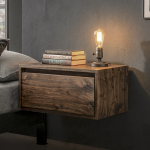 Mesa de Cabeceira Flutuante Eva 40x45cm – Design Moderno