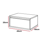 Mesa de Cabeceira Flutuante Eva 40x45cm – Design Moderno - Image 5